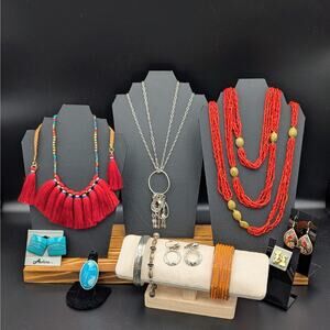 Vintage Southwestern Boho Vibe 11 Piece Jewelry Lot